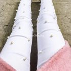 Calzedonia gyöngyökkel díszített strech farmernadrág