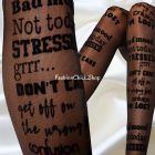 Calzedonia nagy feliratos harisnyanadrág