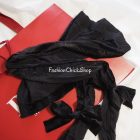 Calzedonia tüll harisnyanadrág lecsatolható bársony masnival