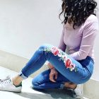 Calzedonia hímzett strech farmer leggings