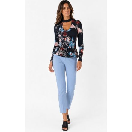 Tezenis virágmintás pamut peplum felső