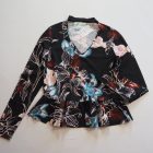 Tezenis virágmintás pamut peplum felső