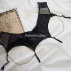 Tezenis szatén harisnyatartó kristályokkal díszített lánccal