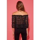 Tezenis vállra húzható csipke top