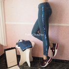Calzedonia flitteres push up alakformáló farmernadrág
