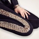 Calzedonia arany flitteres leggings