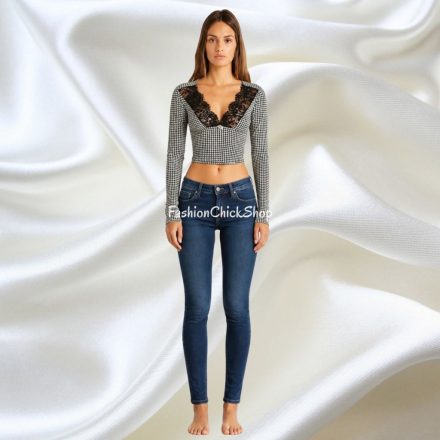 Tezenis hosszú ujjú rugalmas crop top