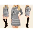 Hosszú ujjú gyapjú ruha