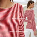 Tezenis bordázott hosszú ujjú felső