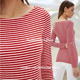 Tezenis bordázott hosszú ujjú felső