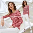 Tezenis bordázott hosszú ujjú felső