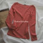 Tezenis bordázott hosszú ujjú felső