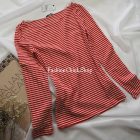 Tezenis bordázott hosszú ujjú felső