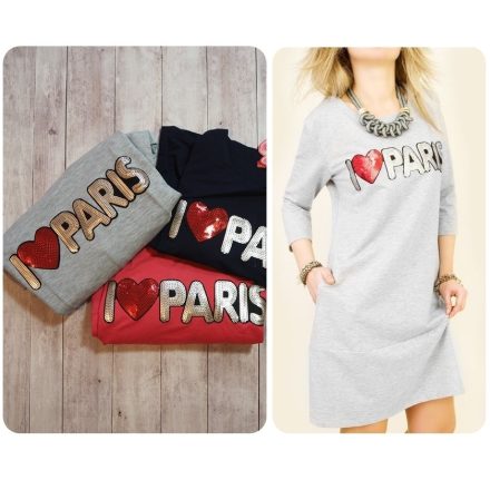I Love Paris pulóver ruha