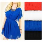 Plisszírozott rövid ruha