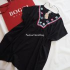 Calzedonia horgolt mintás pamut strandkaftán 
