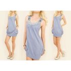 Kötött ruha gyöngy díszítéssel