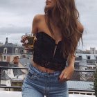 Intimissimi Black Velvet Bra/Top