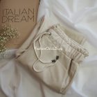 Calzedonia "paper bag" fazonú bőrhatású joggernadrág