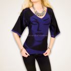 Gyapjú tunika bő ujjrésszel