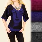 Gyapjú tunika bő ujjrésszel