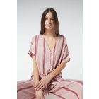 Intimissimi fényes csíkos rövid ujjú vászonfelső