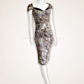 Amensia lakk betétes midi ruha