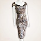 Amensia lakk betétes midi ruha