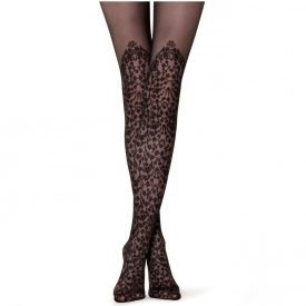 Calzedonia virágmintás harisnyanadrág combzokni hatással