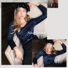 Intimissimi hosszú ujjú top selyemből és modálból