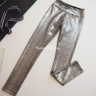 Calzedonia nyomott állatmintás, fémes hatású leggings