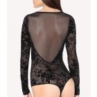 Intimissimi bársony mintás alkalmi tüll body