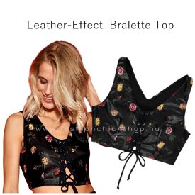 Tezenis bőrhatású hímzett Bralette Top