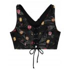 Tezenis bőrhatású hímzett Bralette Top