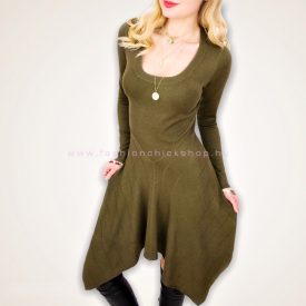 Aszimmetrikus kötött ruha