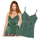 Tezenis bársony átlapolt fazonú top