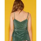 Tezenis bársony átlapolt fazonú top