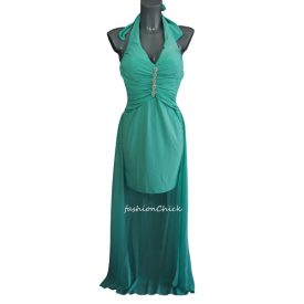 Nyakba köthető ruha strasszokkal