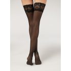 Calzedonia apró pöttyös combfix masnis csipkeszegéllyel