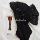 Calzedonia apró pöttyös combfix masnis csipkeszegéllyel
