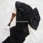 Calzedonia apró pöttyös combfix masnis csipkeszegéllyel