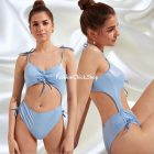 Tezenis Shiny egyrészes fürdőruha összehúzható zsinórral