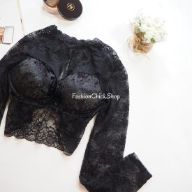 Intimissimi Silvia hosszú ujjú Bra/Top csipkével