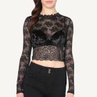 Intimissimi Silvia hosszú ujjú Bra/Top csipkével