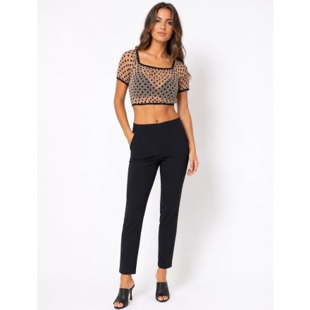 Tezenis pöttyös tüll crop top