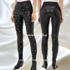 Calzedonia bőrhatású leggings szegecses rátéttel