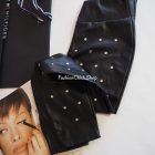 Calzedonia bőrhatású leggings szegecses rátéttel