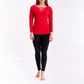 Tezenis mindkét oldalán hordható V nyakú top