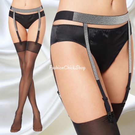 Calzedonia kristályokkal díszített harisnyatartó