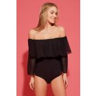 Tezenis pamut body tüll fodorral